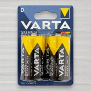 Батарейка сольова Varta Super Heavy Duti R20, D, 1,5V, 2шт/уп